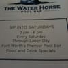 Waterhorse Pool Bar gift card