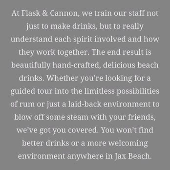 Flask & Cannon - Cocktail Bars Near Me - Jacksonville Beach, Florida