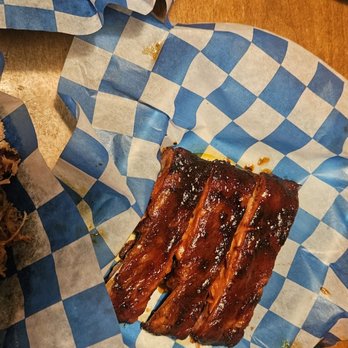 Famous Dave's Bar-B-Que - Happy hour ribs. The menu said 2 ribs however they gave us 3. - Barbeque Near Me - Reno, Nevada