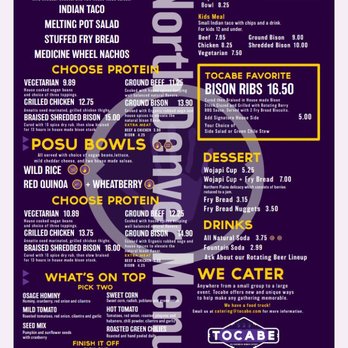 Tocabe An American Indian Eatery - Online Menu 10-22-2024 - American Near Me - Denver, Colorado Tocabe An American Indian Eatery - Online Menu 10-22-2024 - American Near Me - Denver, Colorado