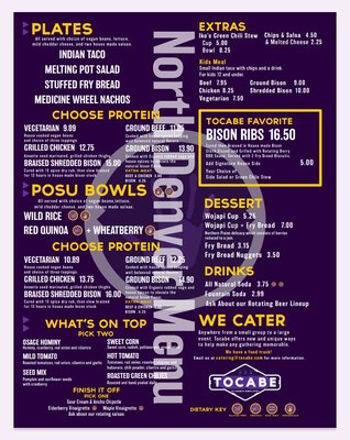 Menu photo 5 Tocabe An American Indian Eatery Denver, CO Menu photo 5 Tocabe An American Indian Eatery Denver, CO