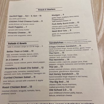 Neat Bird - Menu - Chicken Shop Near Me - Chesapeake, Virginia