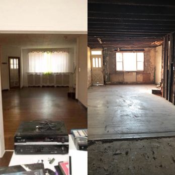 First Call Demolition - Before and after facing the front of the house. - Demolition Services Near Me - Philadelphia, Pennsylvania First Call Demolition - Before and after facing the front of the house. - Demolition Services Near Me - Philadelphia, Pennsylvania