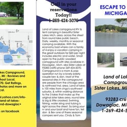 Land of Lakes Campground - Information Flyer Click to Enlarge Land Of Lakes Campground!!