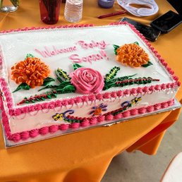 a birthday cake on a table a birthday cake on a table