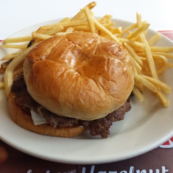 Steak ’n Shake - Burger with mushrooms and fries left a lot to be desired - American Near Me - Sunrise, Florida