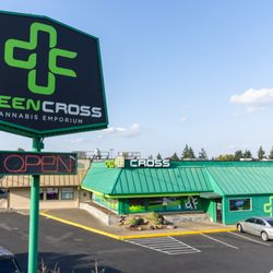 Green Cross Cannabis Emporium - Green Cross located on Commercial Street in Salem.