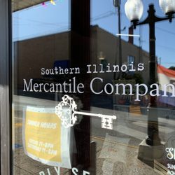 Southern Illinois Merchantile Company - Sign on the door.