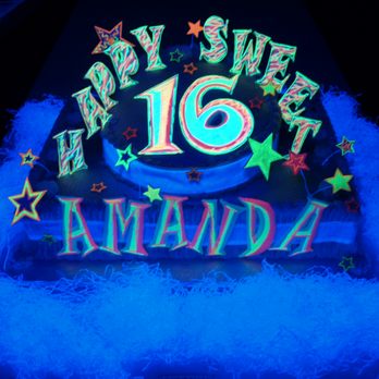 Ann's Cake Pan - Glow-in-the-dark Sweet 16 - Bakeries Near Me - Horsham, Pennsylvania Ann's Cake Pan - Glow-in-the-dark Sweet 16 - Bakeries Near Me - Horsham, Pennsylvania