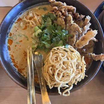 Manaao - "Khao Soi Noodle with soft shell crab - Thai Near Me - Tustin, California