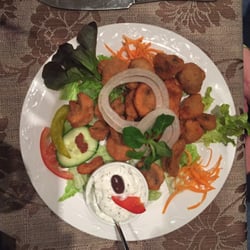 Perino im Lindenhof - Gebackene Champignons mit Tzatziki für 6,60€