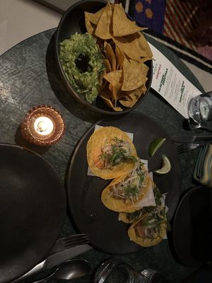 Photo of elNico - Brooklyn, NY, US. Guacamole - shrimp taco