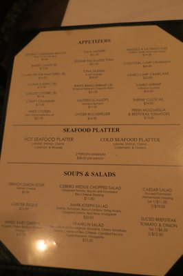 Menu photo 6 MarkJoseph Steakhouse New York, NY Menu photo 6 MarkJoseph Steakhouse New York, NY