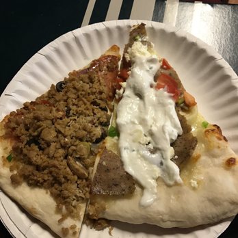 The Slice - two slices of pizza on a paper plate - Pizza Near Me - Evansville, Indiana The Slice - two slices of pizza on a paper plate - Pizza Near Me - Evansville, Indiana