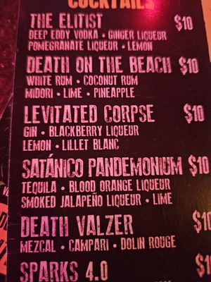 Menu photo 2 The Crypt Denver, CO