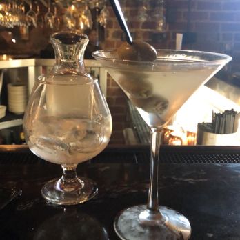 J. Alexander's - Dirty martini which i asked for a filthy because i like it with a ton of olive brine. - Steakhouses Near Me - Dayton, Ohio