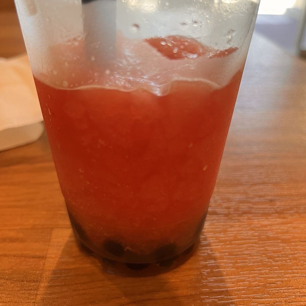 Tea Era - Watermelon slush, almost half done - Bubble Tea Near Me - San Jose, California Tea Era - Watermelon slush, almost half done - Bubble Tea Near Me - San Jose, California
