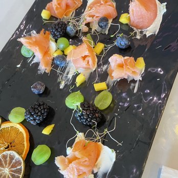 Enchant - salmon and cream cheese plate - Asian Fusion Near Me - Los Angeles, California
