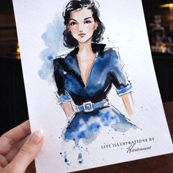 Live Painter Hauvonna Godoy - Live Fashion Guest Portraits