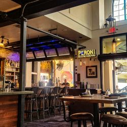 Bavaro's Pizza Napoletana & Pastaria - Dining area view to porch outside dining