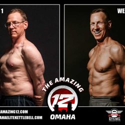 Tom Farrell's  12 week transformation with the Amazing 12 Omaha /  Omaha Elite Kettlebell