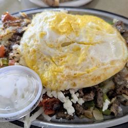 Anchor Bay Pit Stop Diner - Greek skillet - delicious!