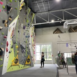 Top rope area with auto-belay devices