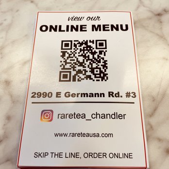 Rare Tea - Perfect for on the go! - Bubble Tea Near Me - Chandler, Arizona
