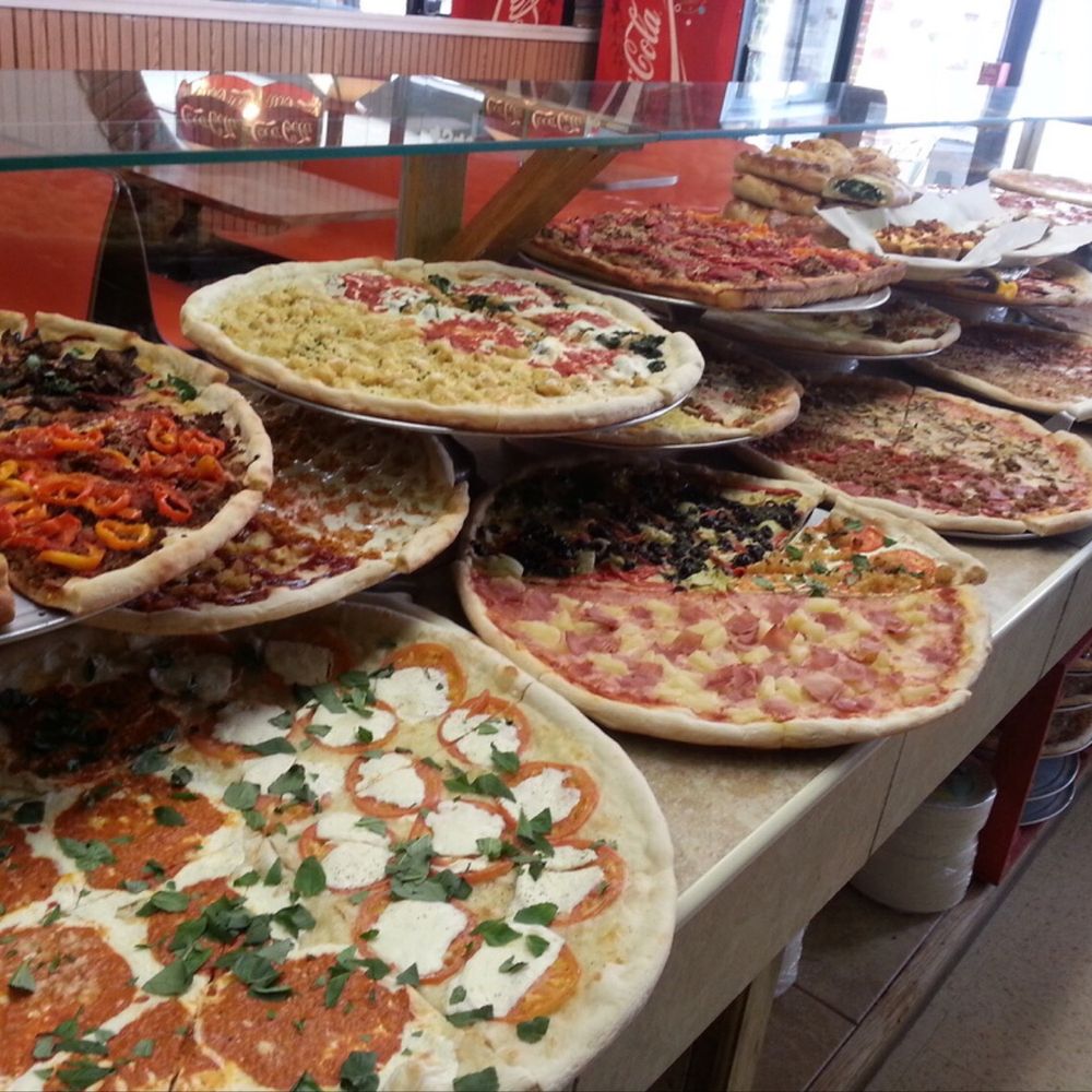 A nice variety of slices available for lunch every day!! A nice variety of slices available for lunch every day!!