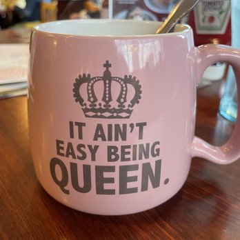 Corky's Kitchen & Bakery - Coffee comes in any random assortment of mugs, and this seemed appropriate - American Near Me - Rialto, California Corky's Kitchen & Bakery - Coffee comes in any random assortment of mugs, and this seemed appropriate - American Near Me - Rialto, California