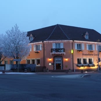 Groff Hôtel Restaurant-SA - Vue rue en Hiver - Hotels Near Me - Biesheim, 68