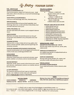 Menu photo 2 Rosty Los Angeles, CA