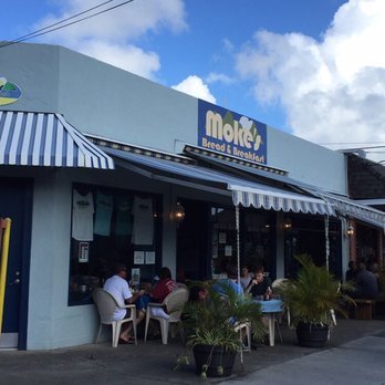 Moke's Bread & Breakfast - There's comfortable outside seating - Breakfast & Brunch Near Me - Kailua, Hawaii