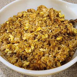 Hibachi Stop - Hibachi Fried Rice plus a side of Hibachi Chicken.