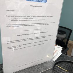 Community Smiles - Appointment policy