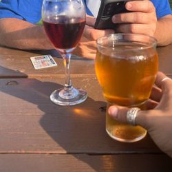 Brimming Horn Meadery - Wandering Woden Mead and Pear Almond Cider