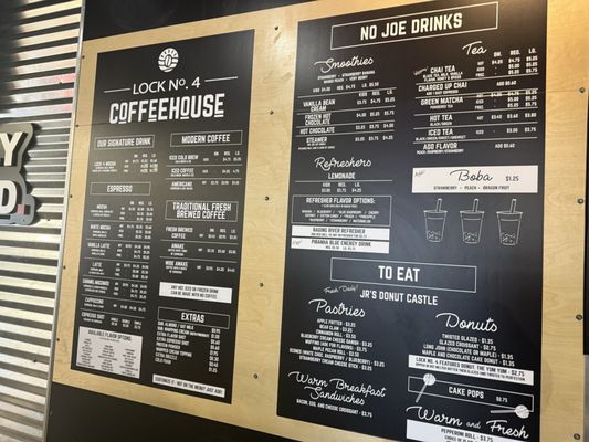 Menu photo 1 Lock No 4 Coffee House Vienna, WV Menu photo 1 Lock No 4 Coffee House Vienna, WV