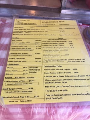 Menu photo 4 Burrito Barn Goodyear, AZ
