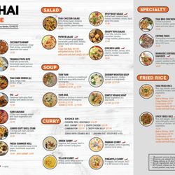 Nara Thai Cuisine - New Menu