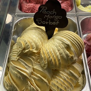 GB Gelato - Peach Mango Sorbet - Gelato Near Me - Carmichael, California