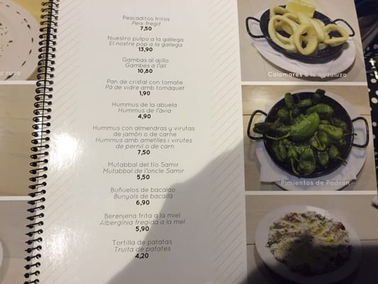 Menu photo 7 Brisa Sin Prisa Barcelona, B