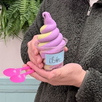 With Love, - Ice Cream -- swirl Ube and matcha. - Ice Cream & Frozen Yogurt Near Me - San Gabriel, California With Love, - Ice Cream -- swirl Ube and matcha. - Ice Cream & Frozen Yogurt Near Me - San Gabriel, California