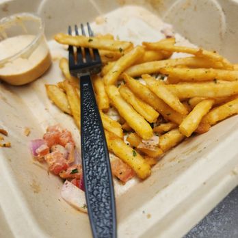 Spitz - Thin Cut Fries with Extra Sauce Cups from The Gyro Combo Meal - Mediterranean Near Me - Minneapolis, Minnesota Spitz - Thin Cut Fries with Extra Sauce Cups from The Gyro Combo Meal - Mediterranean Near Me - Minneapolis, Minnesota