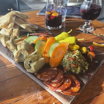 Ermanos Bar - Mediterranean board with red sangria on happy hour - Wine Bars Near Me - Tucson, Arizona Ermanos Bar - Mediterranean board with red sangria on happy hour - Wine Bars Near Me - Tucson, Arizona