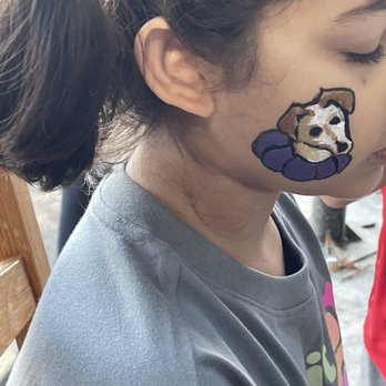 Petes Face Painiting - Looks just like our dog - Commissioned Artists Near Me