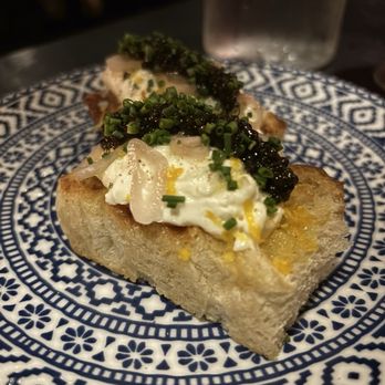 Slim Charmer - Stracciatella + caviar toasts - Wine Tasting Room Near Me - St. Petersburg, Florida Slim Charmer - Stracciatella + caviar toasts - Wine Tasting Room Near Me - St. Petersburg, Florida