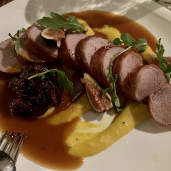 Mama - Add on of pork tenderloin with figs, creamed corn, onion jus. - Italian Near Me - Oakland, California Mama - Add on of pork tenderloin with figs, creamed corn, onion jus. - Italian Near Me - Oakland, California