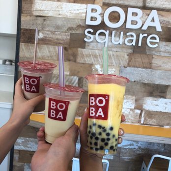 Boba Square - Mango smoothie with boba - Coffee & Tea Near Me - Irvine, California Boba Square - Mango smoothie with boba - Coffee & Tea Near Me - Irvine, California