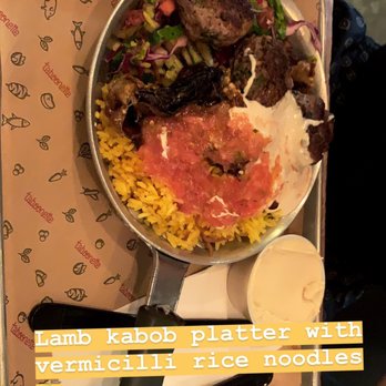 Taboonette - Lamb kabob with Vermicelli noodle rice hybrid - Mediterranean Near Me - New York, New York
