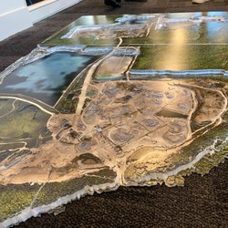 16 individual layered topographical map.